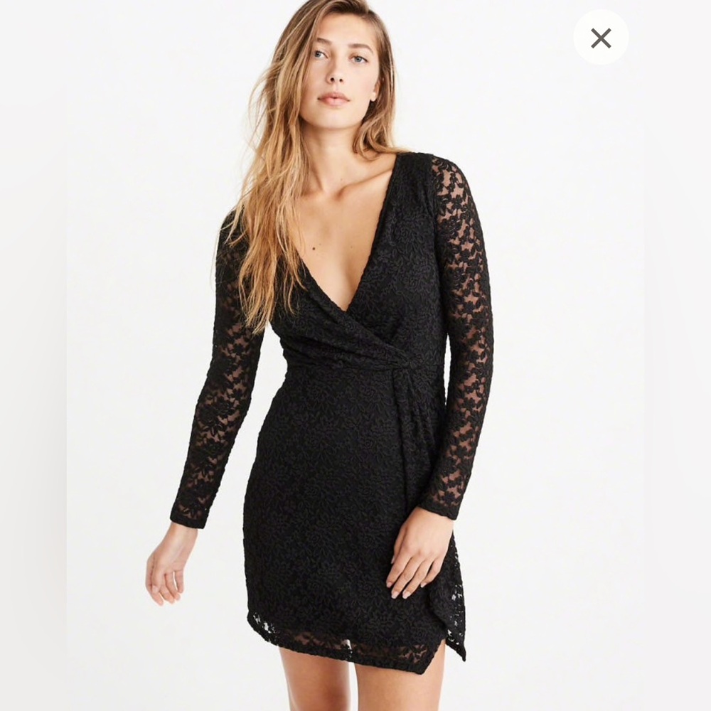 Abercrombie & Fitch black lace dress